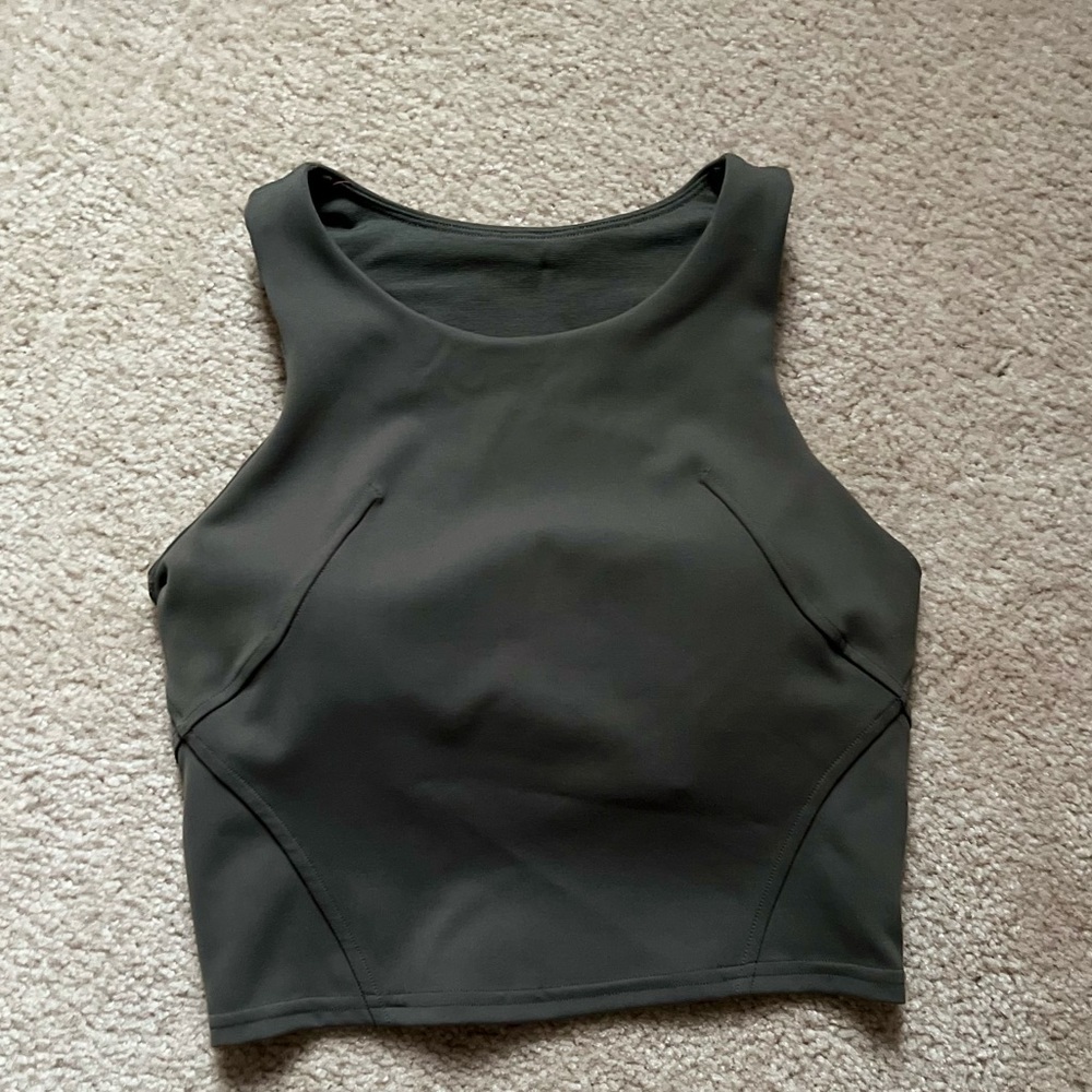 Carob brown. Lululemon Invigorate Training Tank Top. Size 4. LIMITED EDITION